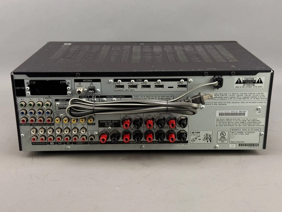 Sony STR-DH800 AV Receiver – 7.1 Channel Home Theater No Remote - Image 3 of 4