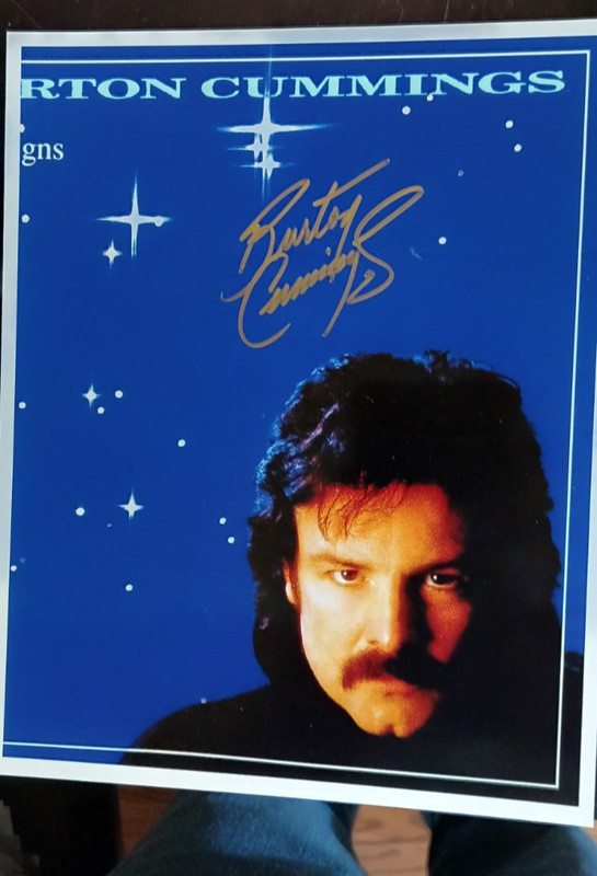 Burton Cummings Signed 8 x 10