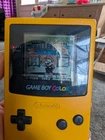 VINTAGE YELLOW NINTENDO GAMEBOY COLOR HANDHELD GAME CONSOLE W/ GAME
