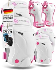 SKATEWIZ Knee Pads for Kids - Knee and Elbow Pads Set - PROTECT-1 - Size S Pi...