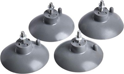 HSTECH (4 pcs) French Fry Suction Cup Feet for Industrial Commercial Gray 
