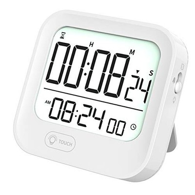 Kitchen Timer and Alarm Clock, Pomodoro Interval Timer Countdown Clock, 