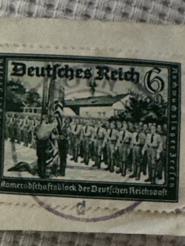 Stamp Germany Mi 705 Sc B151 1939 WWII 3rd Reich Junior Camp Zeesen Empire Post