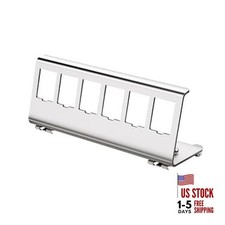 6-Port Metal DIN-Rail Mounting Module for Snap-in Keystone 6 Port