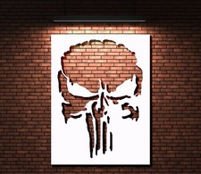 Skull Stencil Reusable Mylar Template for Tactical, Military  Biker-Themed 35