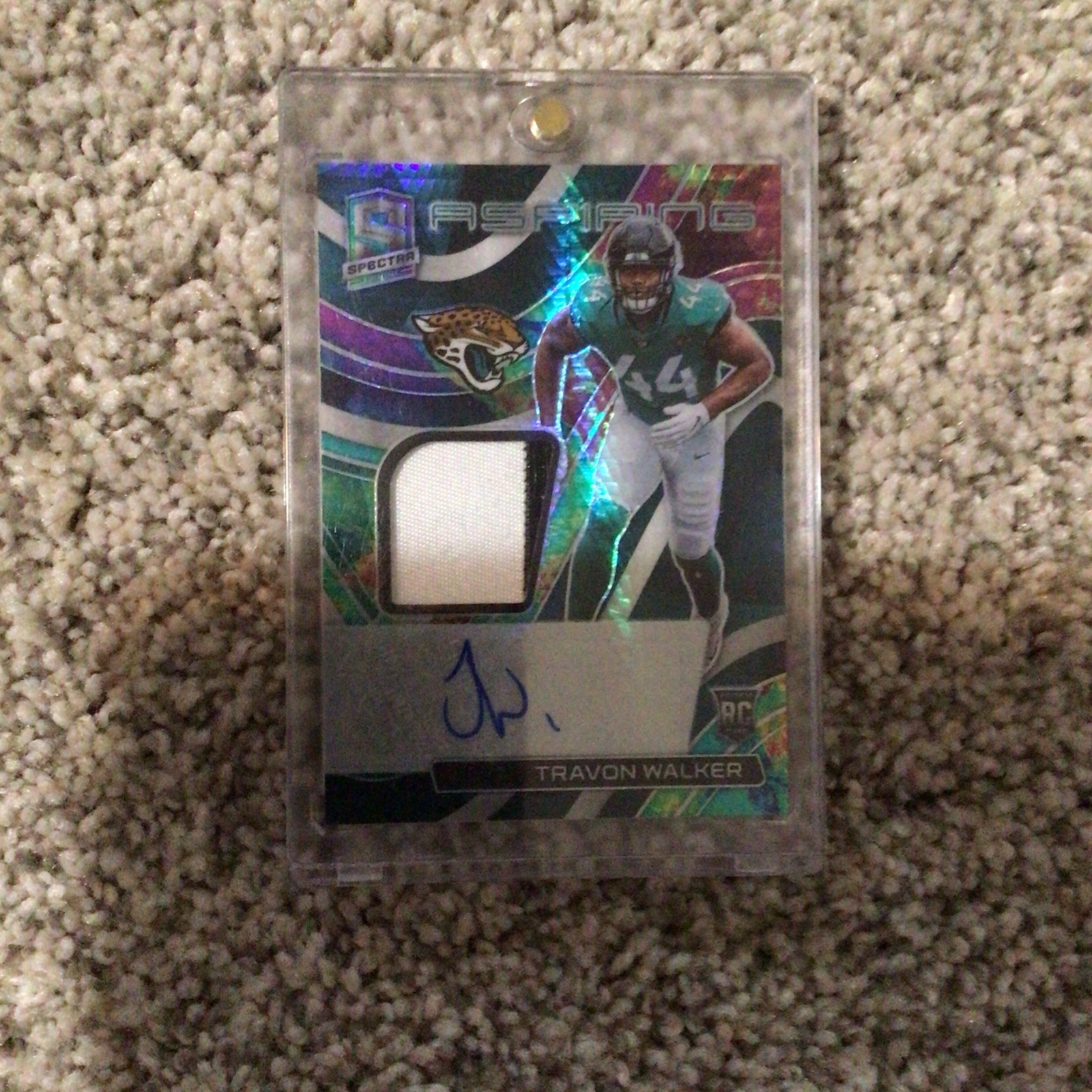 2022 Panini Spectra - Aspiring Celestial Prizm #APA-TWA Travon Walker /75 RPA