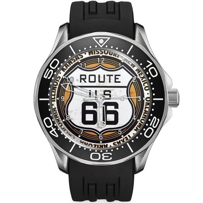 Route 66 Love seltene Armbanduhr mit Silikonarmband