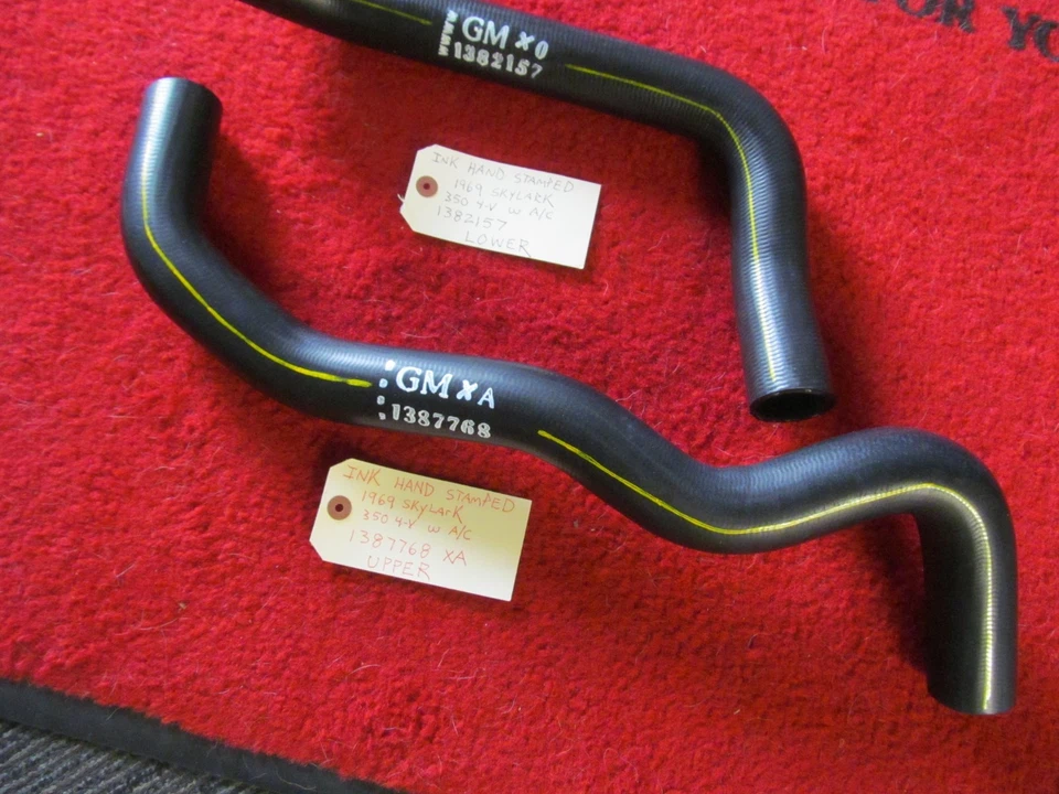 Buick Skylark 350 V8 1969 con juego de manguera de radiador superior e inferior de CA Foto 4 de 4