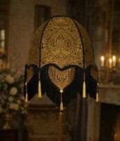 Stunning 22 Standard Dome lampshade Hand  Crafted.  Statement  Piece.