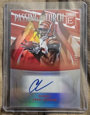 2022 Elite Passing The Torch Auto Ja marr Chase Chad Johnson Dual Auto /25 