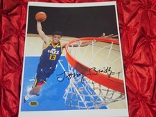 TONY BRADLEY #13 HAND SIGNED AUTOGRAPHED 8X10 PHOTO UTAH JAZZ  BASKETBALL W/ COA