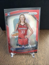 2025 PANINI WNBA PRIZM BASKETBALL RED PULSAR PRIZM #’d 69/299 RC LUCY OLSEN #145