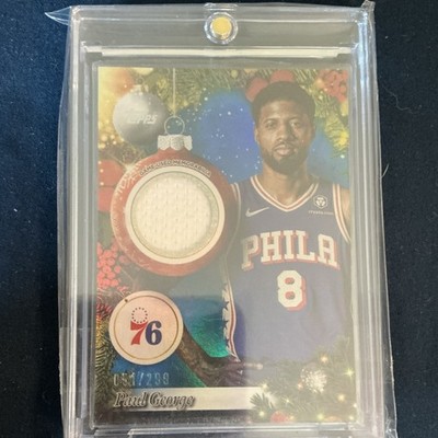 Topps 2025 Holiday Mega Basketball Paul George 76ers Player Relic PR-PG /299