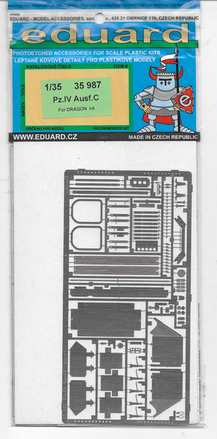 Photo-Etch Schürzen and Detail Set for Panzer IV