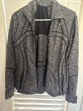 LULULEMON sz 10 Classic DEFINE Jacket SUITED JACQUARD Black White