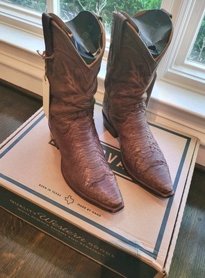 Tecovas The Barrett Sport Rust Python Boots--9.5D-Limited Edition