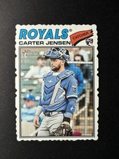 2026 Topps Heritage Deckle Edge Carter Jensen RC Kansas City Royals Rookie Rare