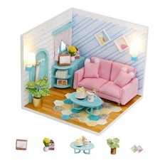 DIY 3D Wooden DIY Dollhouse Miniature with Furniture Kit