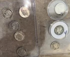 Lot Of 8 Silver Coins Dimes Mercury And Roosevelt 1958 1924