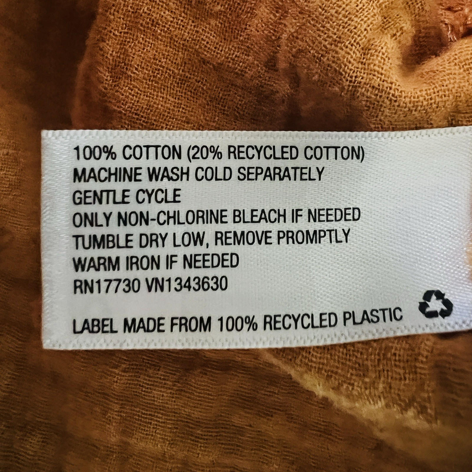 Universal Thread Rust Orange 100% Cotton Natural … - image 8