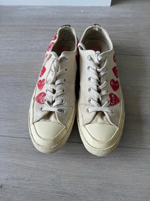 Comme Des Garçons Play x Converse Chuck 70 Hi Multi Hearts Sneakers  Size9