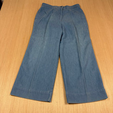 Vintage 70s Sears Wide Leg Jeans Bell Bottom 32x26 women's talon zip Hippie