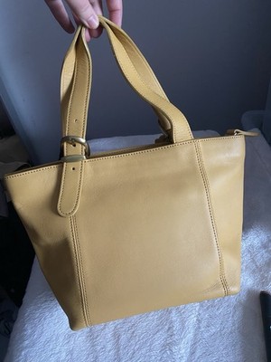 Coach Bag Beige Yellow Handbag H 20 W 33 D 12 Excellent Condition
