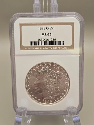 1898-O Morgan Silver Dollar $1 - NGC MS 64