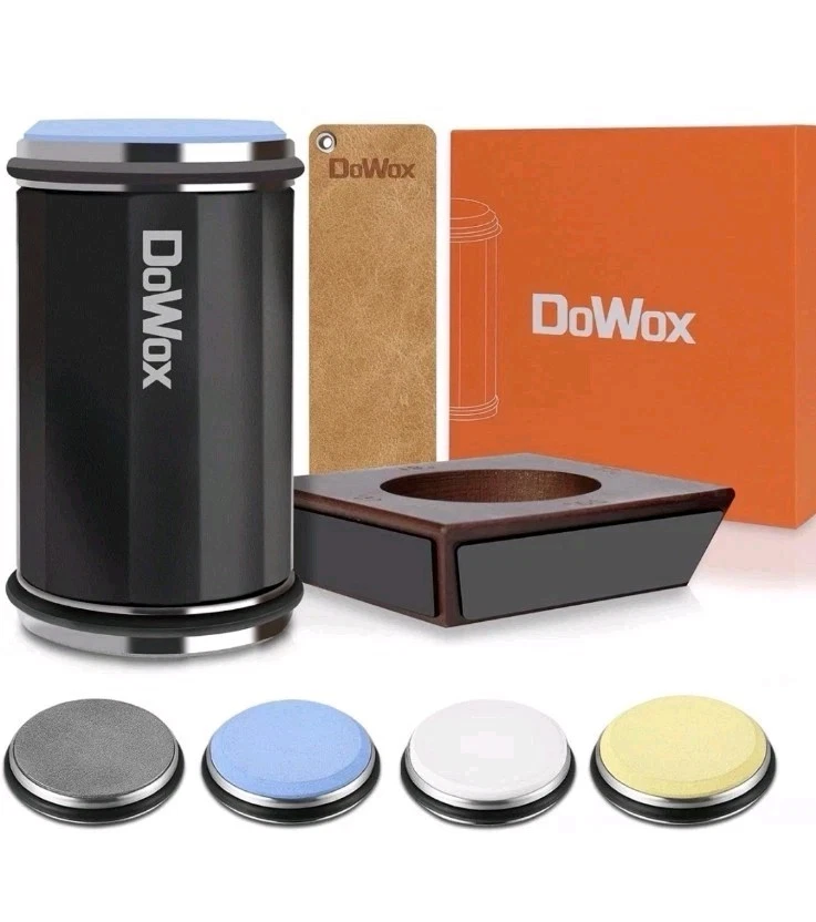 DOWOX Longer Rolling Knife Sharpener with Leather Strop, Upgraded Rolling Knife