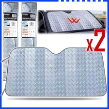 2 X Car Truck Windshield Window Sun Shade Shield Cover Visor Uv Block Protector 2 X Car Truck Windshield Window Sun Shade Shield Cover Visor Uv Block Protector
