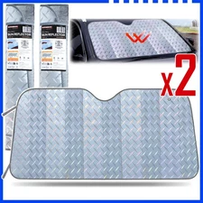 2 X Car Truck Windshield Window Sun Shade Shield Cover Visor UV Block Protector