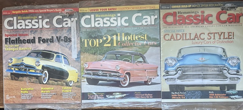 Hemmings Classic Car Magazine lot -  april 2006 - feb 2007 (dec 2006 missing)