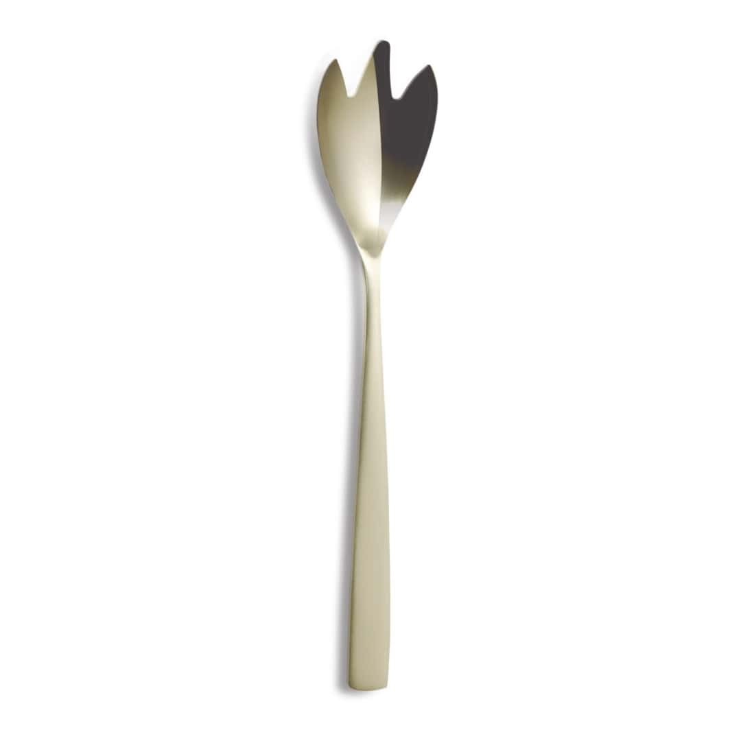 Serving Fork BCN Champagne In Stainless Steel - COMAS - Restaurant Buffet