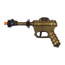 Vintage 1945 Buck Rogers U-235 Gold Atomic Pistol by Daisy - Strong Pop