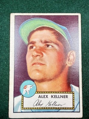 1952 Topps - Alex Kellner #201 Philadelphia A's EX, glossy, crease free, mild OC