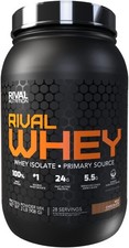 RIVAL NUTRITION Rival Whey Protein Powder I 100% of Protein from Whey I Isolate
