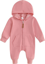 Pagliaccetto Neonato Con Cappuccio Tutina Neonata Maniche Lunghe Felpa Con Cerni