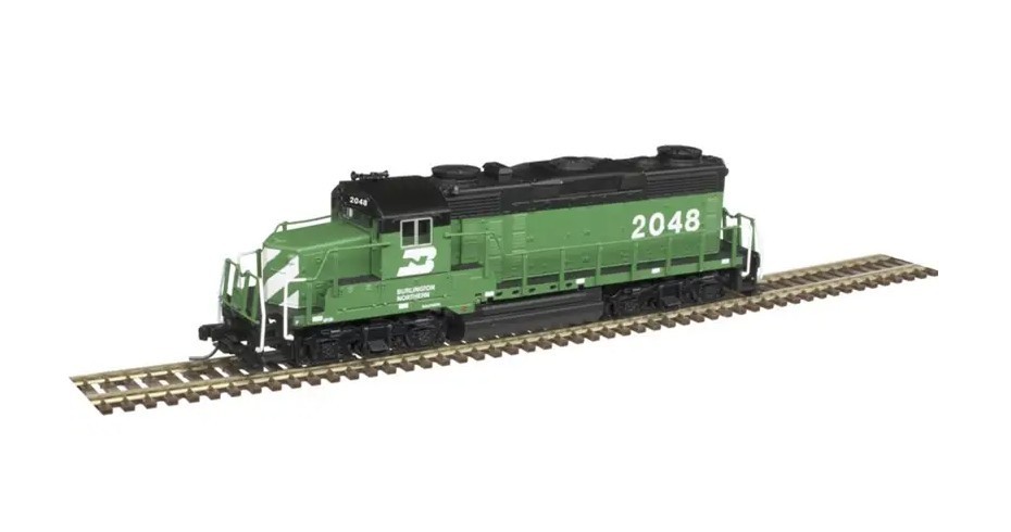 N Gauge - Atlas Diesel EMD GP20 Burlington Northern with Sound - 40004508 Neu