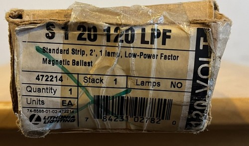 Lithonia Lighting S 1 20 120 LPF Fluorescent 24" Striplight - New In Box - Picture 5 of 8