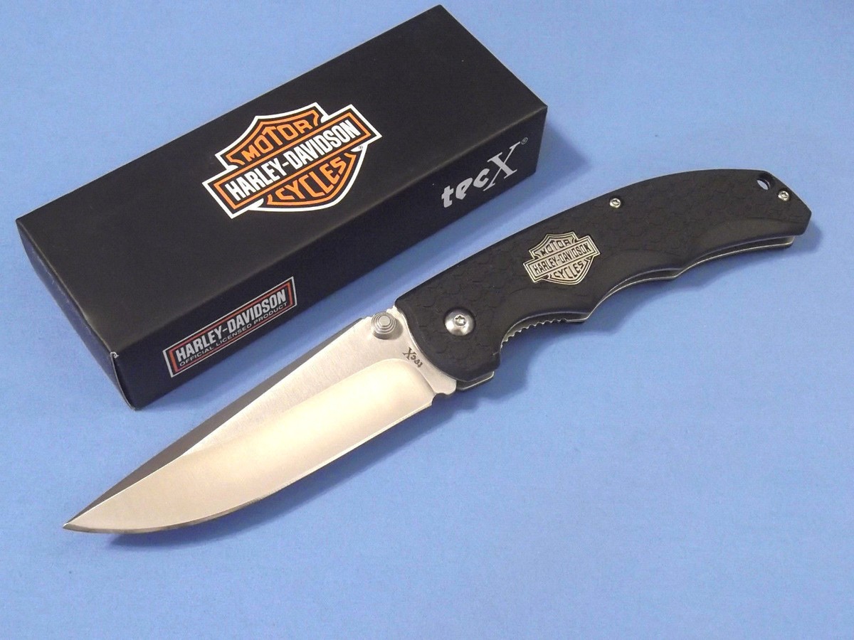 HARLEY-DAVIDSON 52129 Case Tec X series Black linerlock