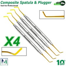 Dental Composite Filling Instruments Spatula  Plugger Titanium Gold Tips