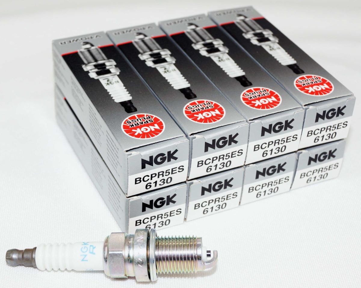 8 Pack Genuine Authentic NGK 6130 Nickel Spark Plugs BCPR5ES