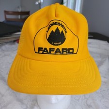 Fafard Real Estate Ledgemere Massachusetts Trucker Hat Mesh Snapback Yellow USA