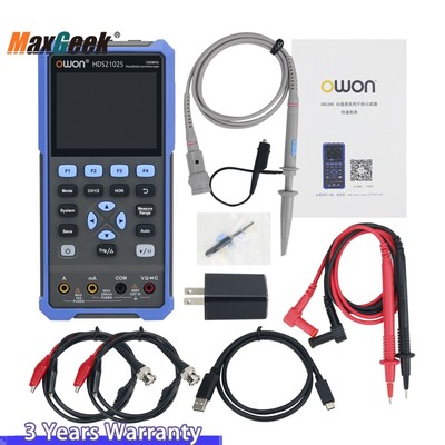 HDS2102S 3-In-1 100MHz Handheld Oscilloscope 500MSa/s Sampling Rate+Multimeter
