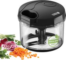 LEBENLANG Trita aglio cipolla verdure - Robot da cucina Manuale e Senza...
