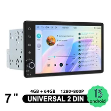 JOYING 7-Inch Double 2DIN Car Multimedia Player GPS Navi 4+64GB Wireless Carplay
