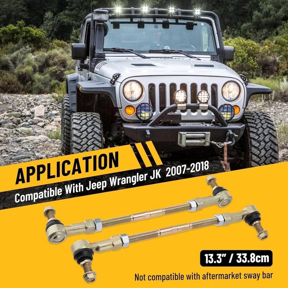 Rugged Ridge Jeep Wrangler Rear Sway Bar End Links For 4 In. Lift 18321 - Foto 12