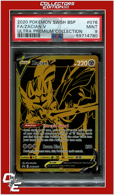 SWSH Black Star Promo 076 Full Art Zacian V PSA 9 | eBay