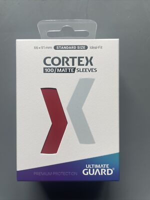 Ultimate Guard - Cortex Sleeves - Standard Size - matte-rot (100)