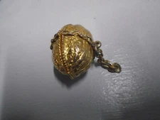 Walnut Goldtone Max Factor Perfume Compact